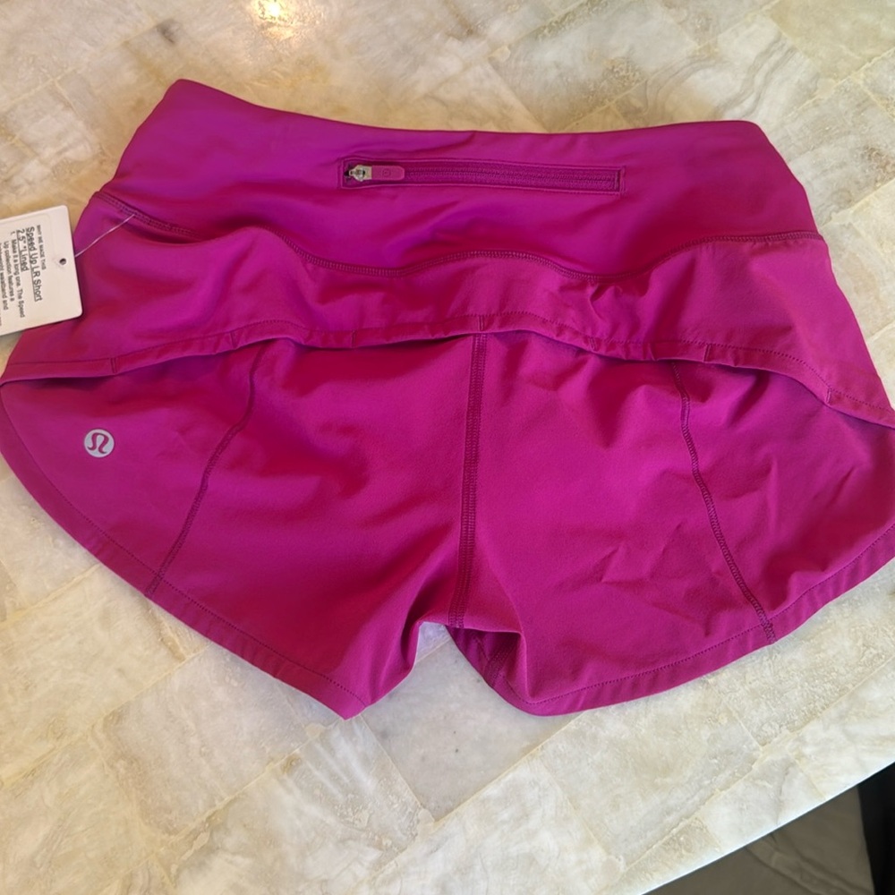 Lululemon Size 2 speed ups- Ripened Raspberry - Picture 2 of 4